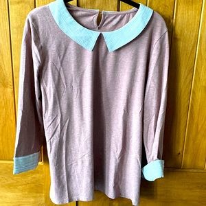 Garnet Hill blouse. Size L